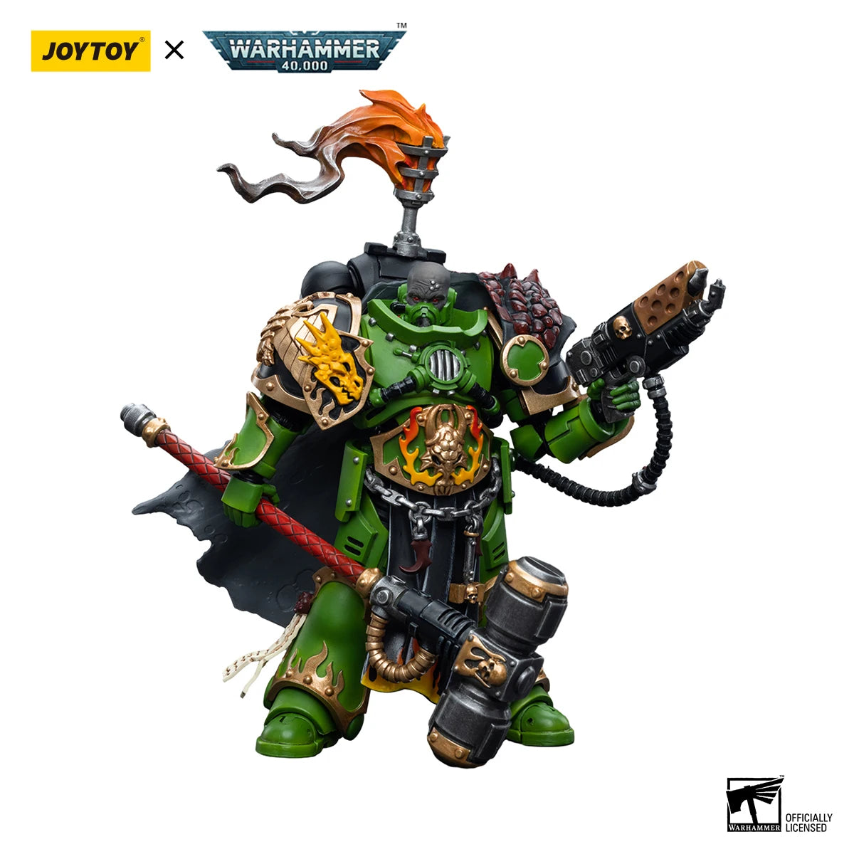 [IN STOCK] JOYTOY Warhammer 40,000 1/18 Action Figure Salamanders  Captain Adrax Agatone Model