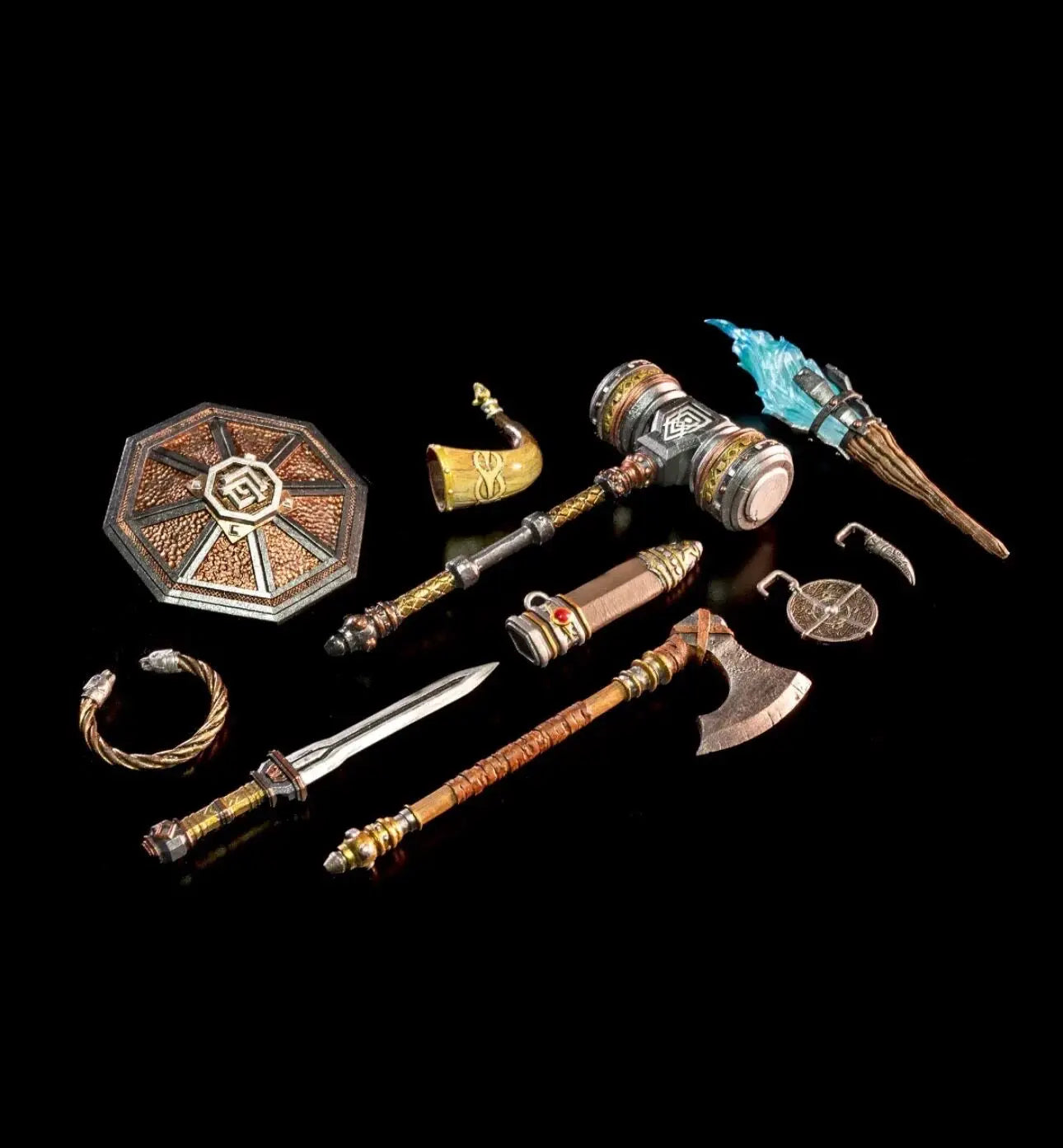 Four Horsemen Studios Mythic Legions Undead Skeleton Spearman Warrior Action Figure With Replaceable Accessories For Collectors