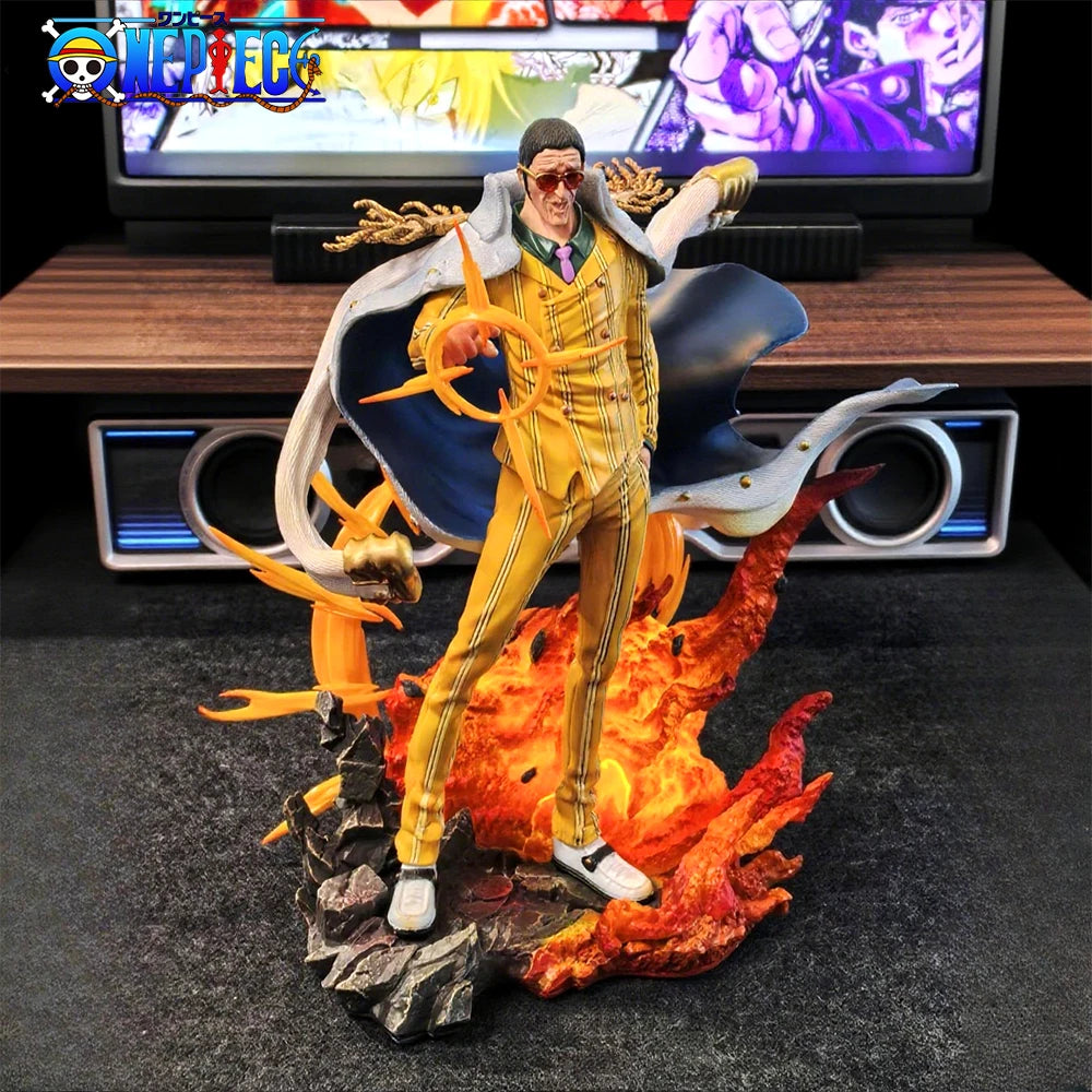 27,5 cm/10,83 Zoll Anime One Piece Figur Borsalino Actionfiguren PVC Statue Desktop Ornamen Sammlung Modell Spielzeug Geschenke
