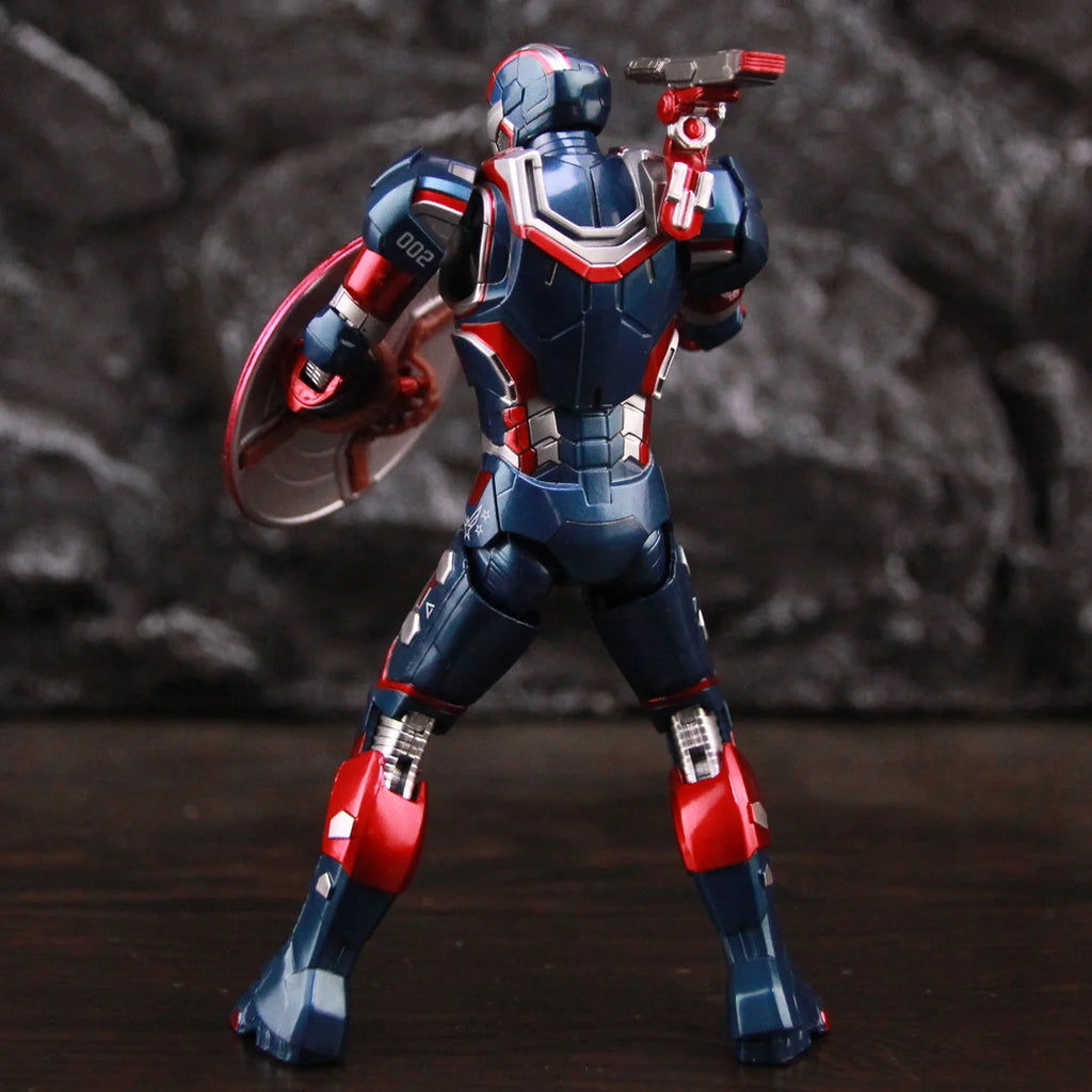 ZD Toys Marvel Studios Infinity SAGA Movie Film Iron Man 3 Iron Patriot 7" 1/10 Action Figure Ironman Legends Toys Doll Model