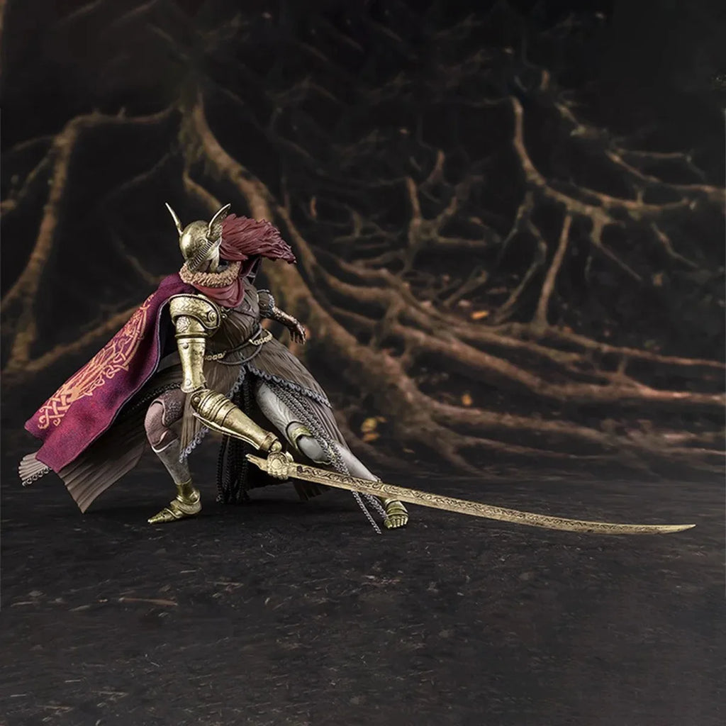 Genuine Bandai Original Elden Ring Figure Model Kits S.H.Figuarts 1/12 Anime Figures Malenia Action Model Toys Gift for Kids