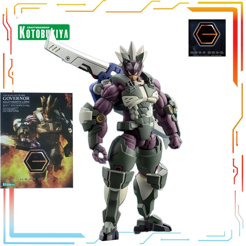 Kotobukiya Original Hexagonal Gear 1/24 Mech Assembly Series Machine Teeth Anime Action Figure Model Toys Festival Gift for Boys