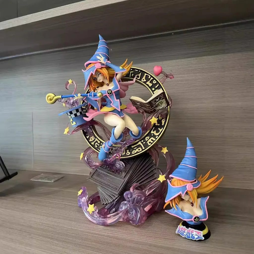 38cm Yu-Gi-Oh!: Dark Magician Girl & Kuriboh Anime Figure Model Statue Collection Desktop Decoration Ornament Toys Gifts For Fan