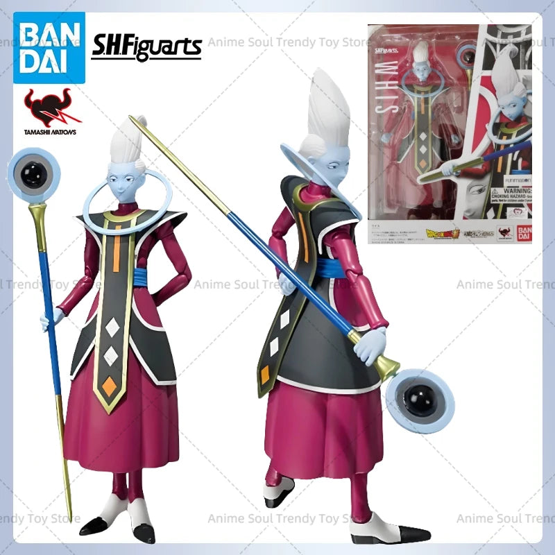 In Stock Bandai S H Figuarts Original Dragon Ball Whis Doll Brand New Boxed Action Figure Anime Characters Model Garage AS