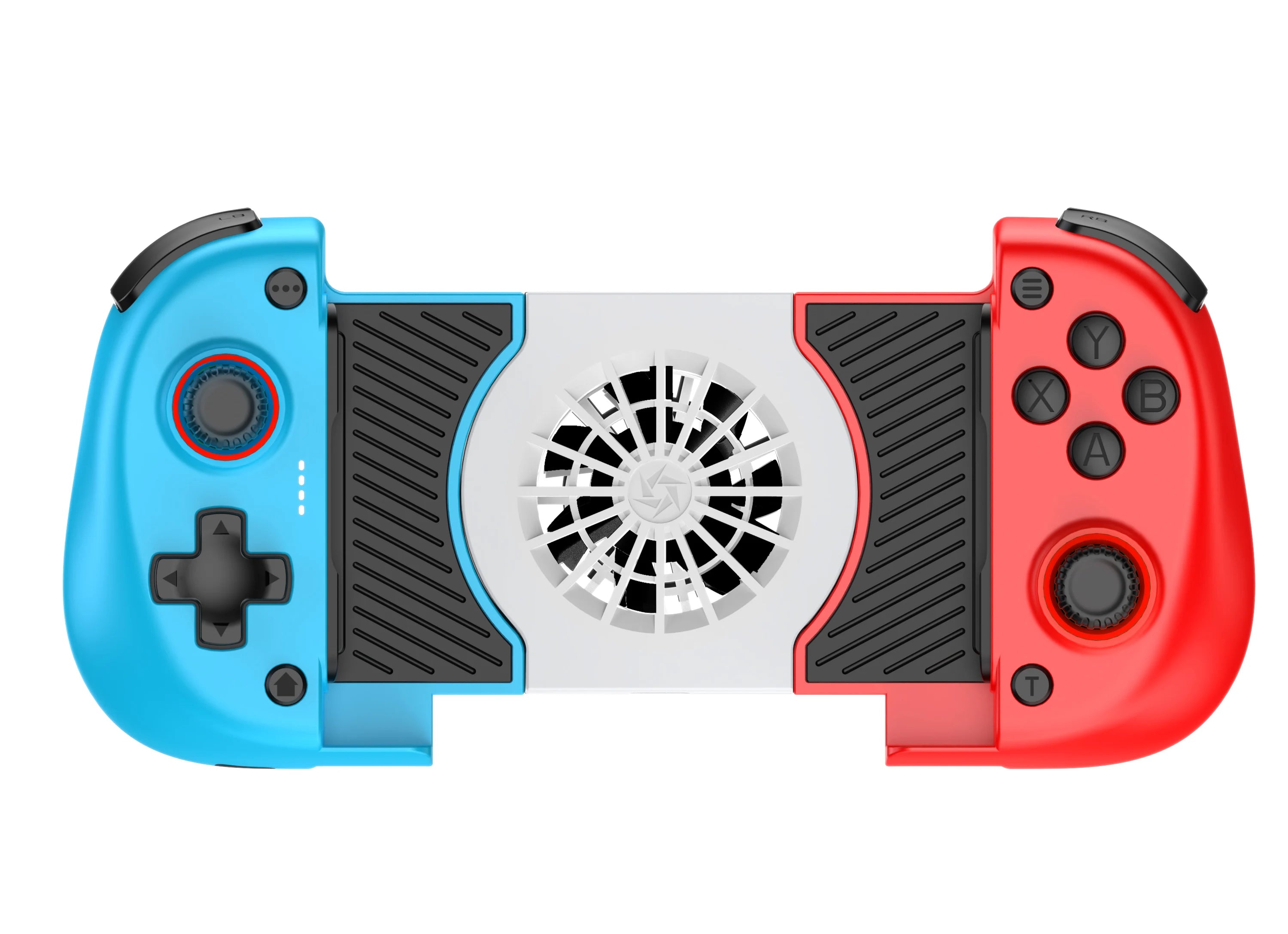 2 IN 1 Cooling Fan Stretching Gamepad X3 for Multi-Platform with Dual Hall,Dual vibration Motors&intelligence Bluetooth Chip