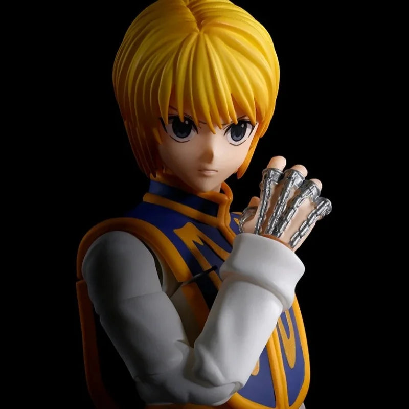 15cm Original Bandai S.H.Figuarts HUNTERxHUNTER Kurapika Leorio Action Figure 1/12 Collectible Anime Movable Doll Ornament Gift