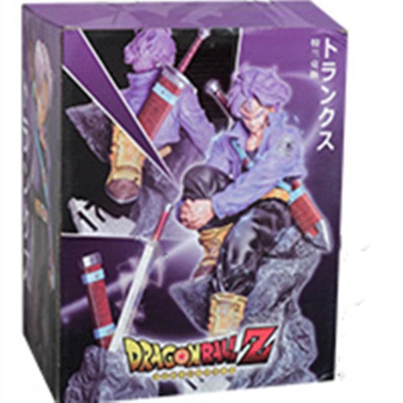Anime Dragon Ball Z Super Saiyan The Future Warrior Trunks Sitting Ver. PVC Action Figure Statue Collection Model Toys Doll Gift