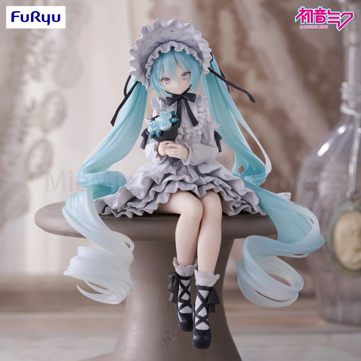 Original Genuine FuRyu Prepainted Noodle Stopper Figure Piapro Characters Hatsune Miku Vintage Doll H=150mm Garage Kit Model