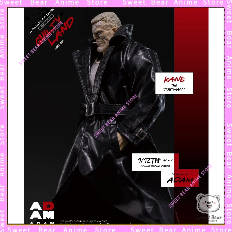 In Stock ADAM GUILTY LAND KANE Postman 1/12 Scale Sin City Fabric Outfit Soldier Action Figure Anime Model Trendy Toys Doll