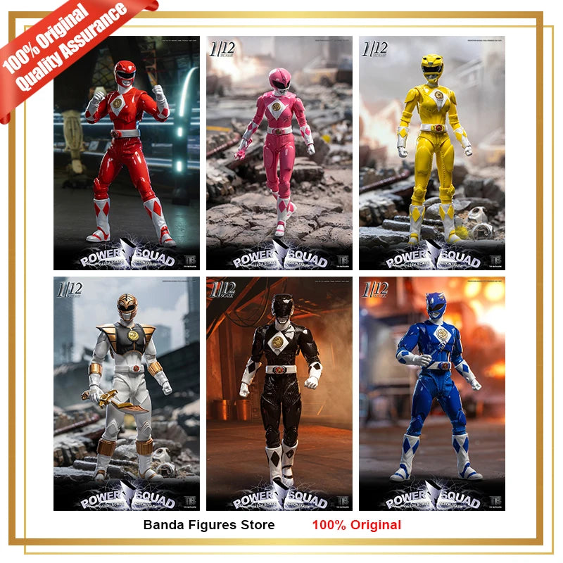 Original Toys Battalion TB020 1/12 Scale Power Squad Power Rangers Figure Set In Stock Anime Action Collection Figures Model Toy