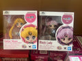 Original Bandai Figuarts mini Black Lady Sailor moon Crystal Star Compact Edition Anime Figure PVC Q Version Cute Model Toys