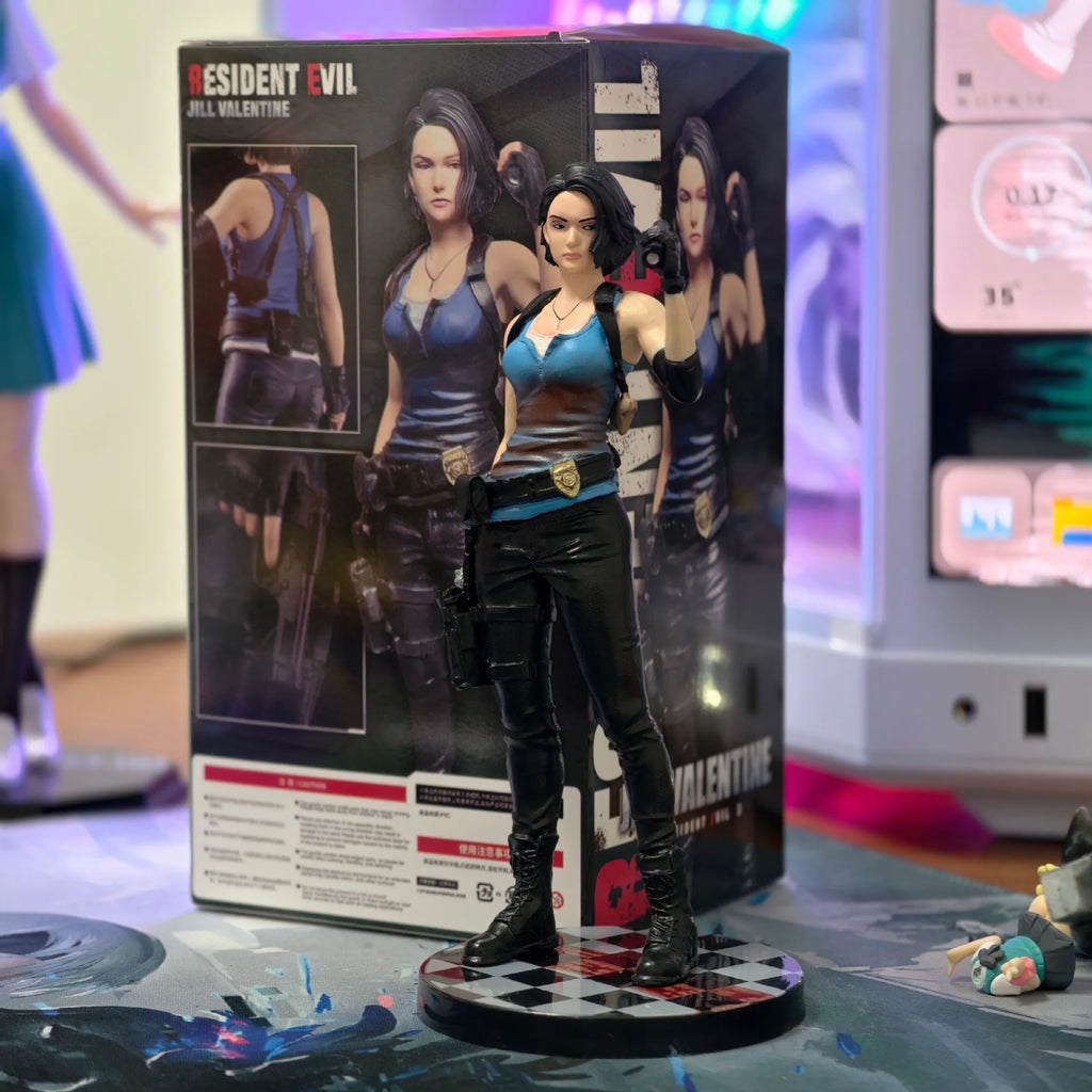 Jill Valentine Figure Leon·S·Kennedy Figures Anime Figurine Model Collection Statue Desk Decoration Toys Doll Birthday Gifts