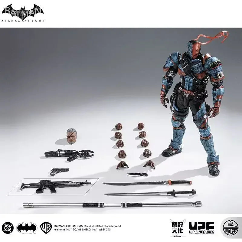 In stock LPZZ  DC Toys 1/12 Arkham Knight Figure Deathstroke and Batman Action Figures Finegures Batman Multiverse Superman Gift