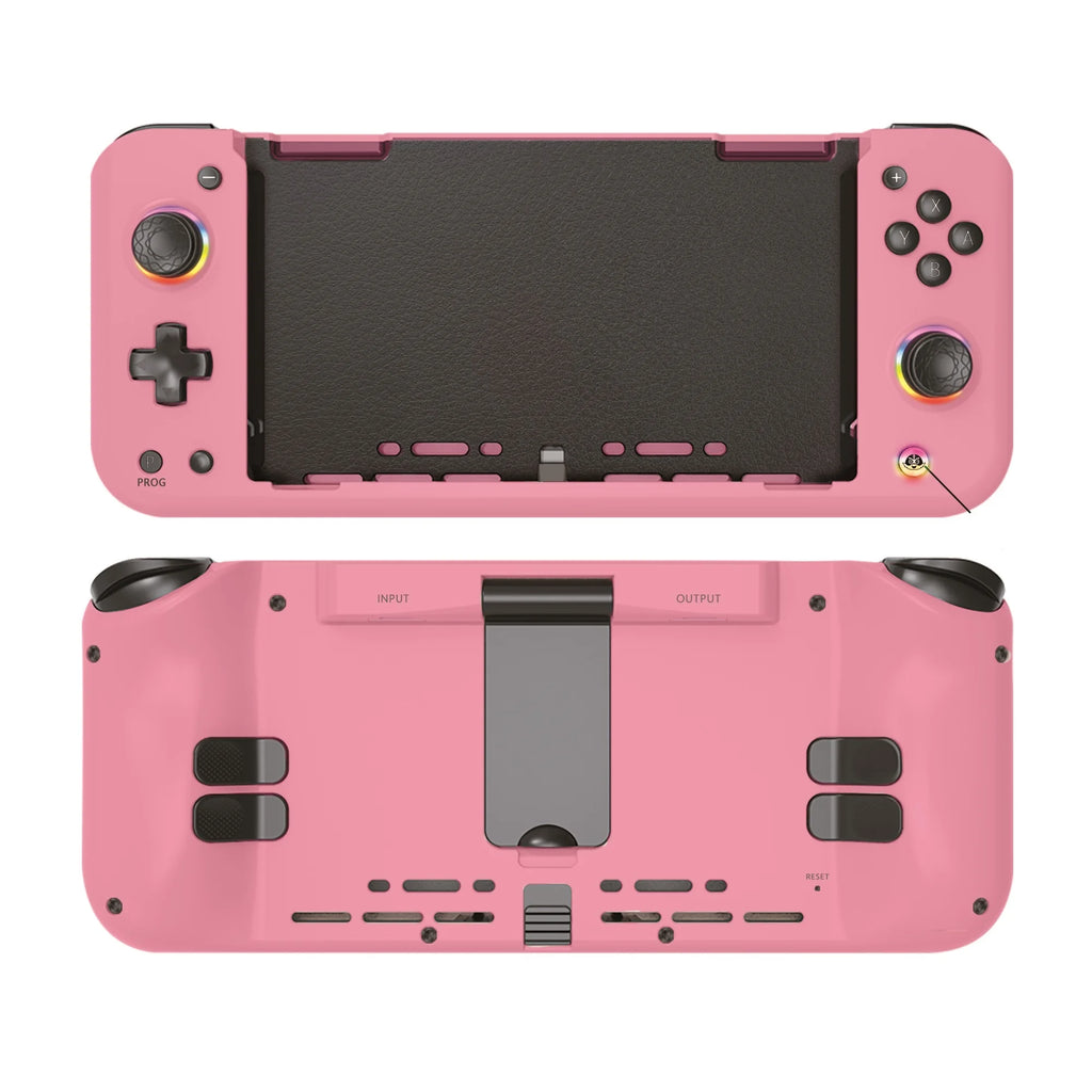 for SwitchOLED with host bracket PD fast charge function vibration 6-axis continuous emitting Hall rocker RGB wired handle