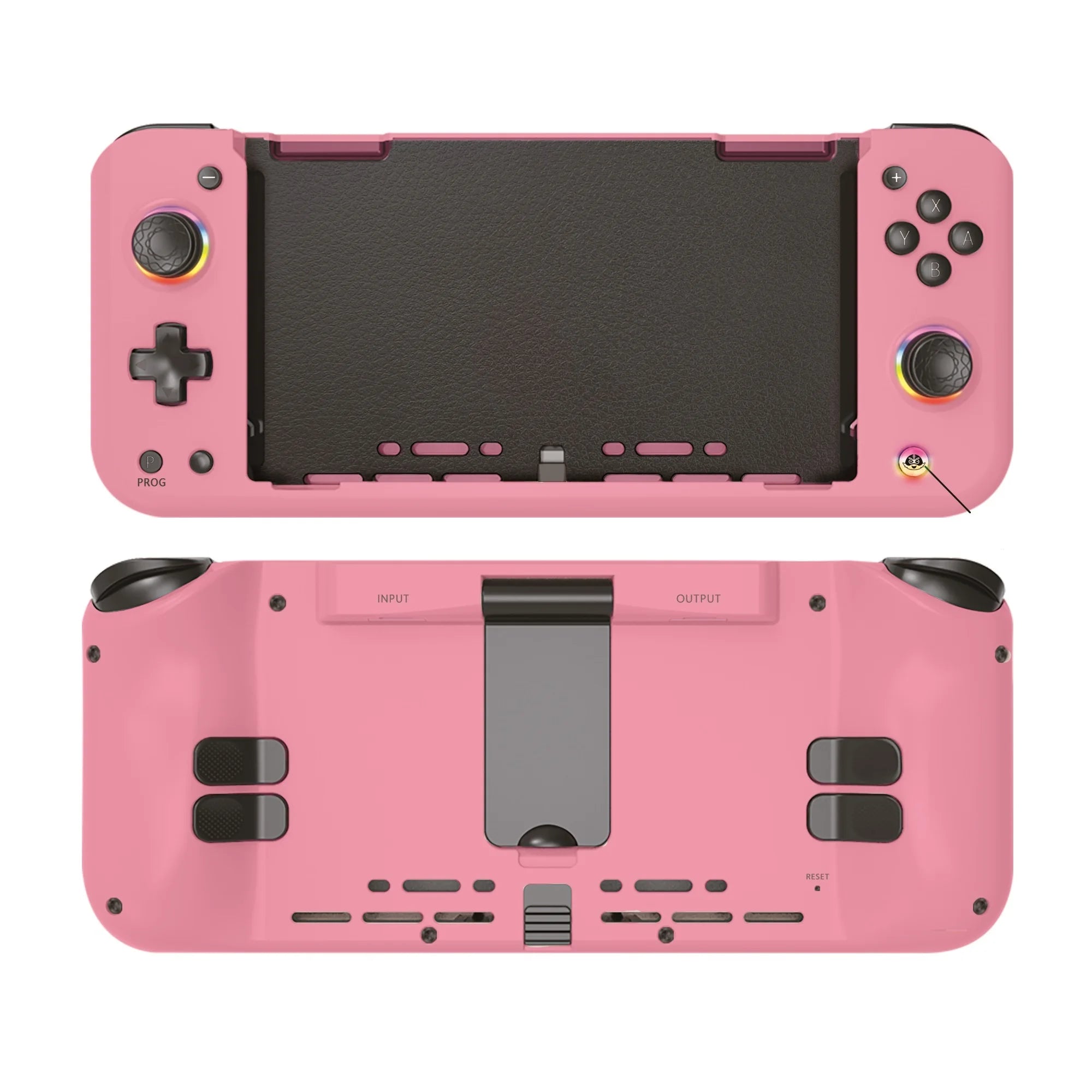 for SwitchOLED with host bracket PD fast charge function vibration 6-axis continuous emitting Hall rocker RGB wired handle