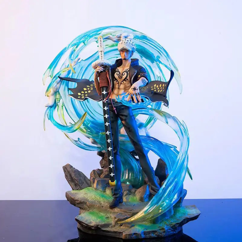 One Piece Gk Special Edition Trafalgar Law Figure Model Luminous Sculpture Display Piece Illusory Glow Collectible Toy