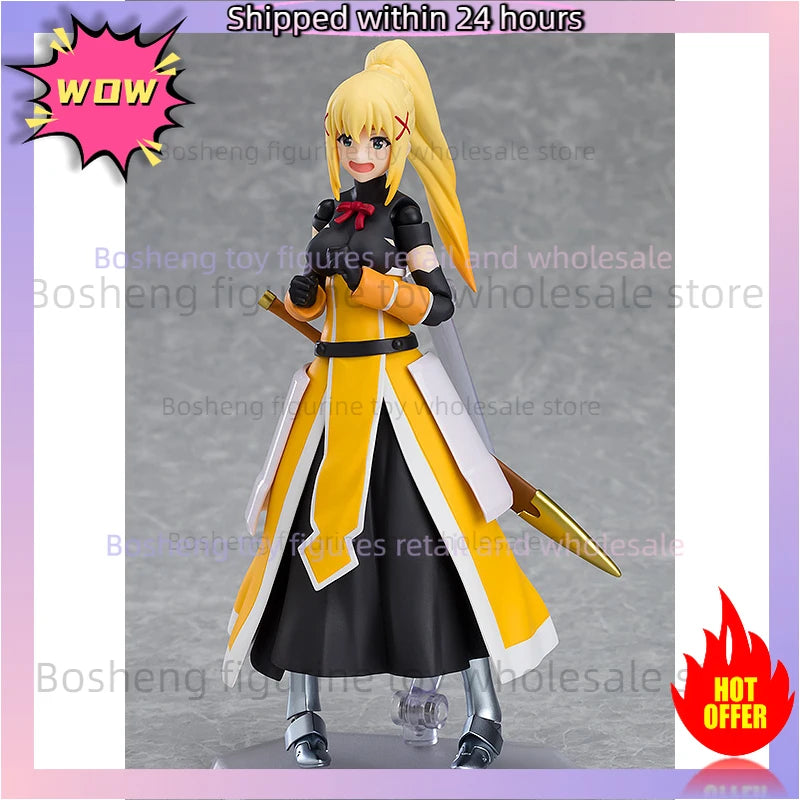 Original Reissue Figma 450 Darkness KonoSuba Kono Subarashii Sekai Ni Syukufuku Wo 3 Legend of Crimson In Stock Anime Action Toy