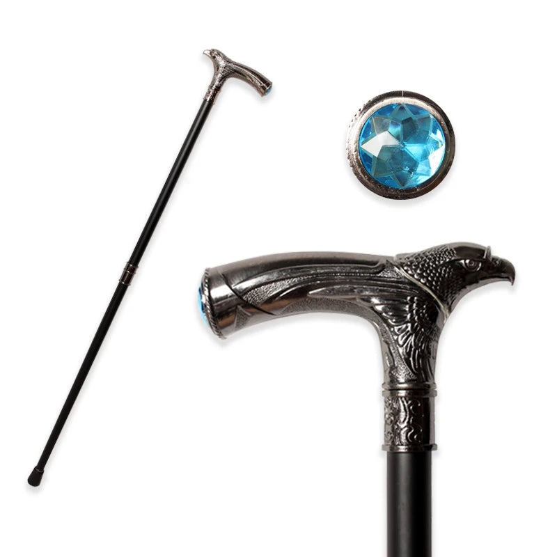10 Colors Eagle-Head With Transparent Diamond Man Luxury Fashion Walking Stick Women Decorative Elegant Walking Canes