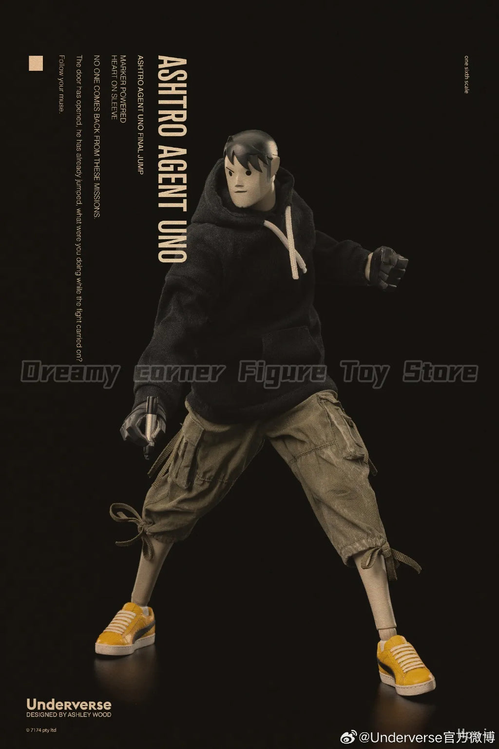 【In Stock】Original Underverse Ashtro Agent 1/6 Action Figure Toy Model Gift Collection