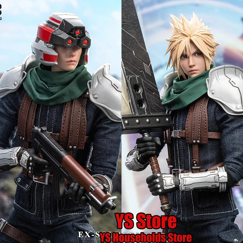 TOYS BATTALION TB025 Deluxe Version 1/6 Gold Hair Anime Ex-Special Forces Soldier Model 12inch Helmet Action Figure Collection