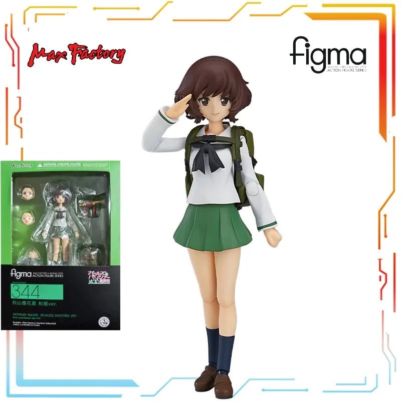 Max Factory Figma Finished Product Movable Exquisite Doll Girl and Tank Theater Edition Anime Toys Model Festival Gift for Boys