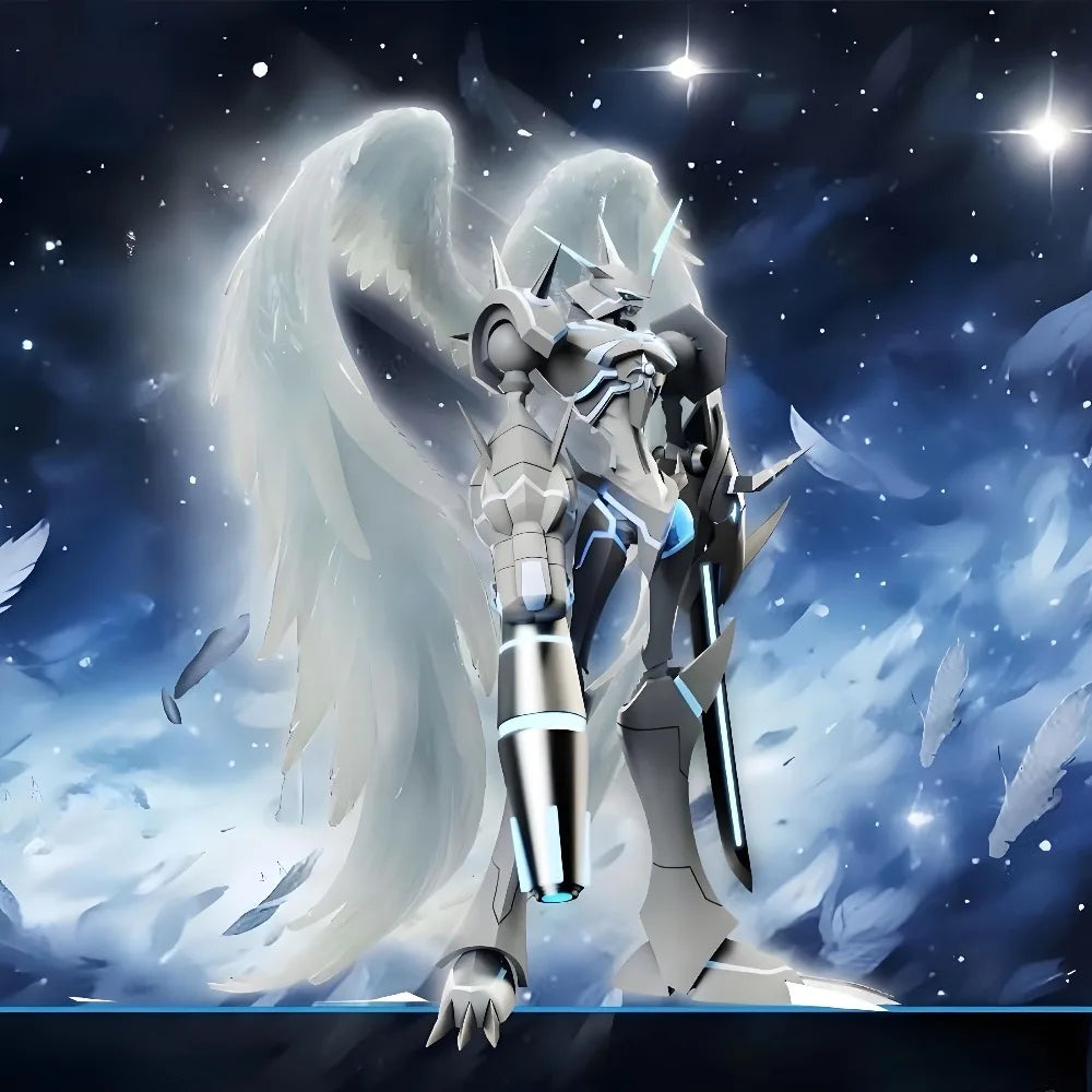 20 см/7,87 инча Аниме Digimon Adventure Фигура Omegamon Merciful Mode Екшън Фигурки PVC Статуя Колекция Модел Играчки Подаръци