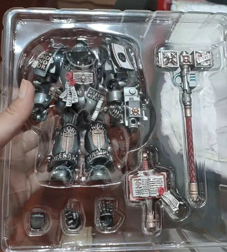【SF】JOYTOY Warhammer 40K 1/18 Action Figure GREYKNIGHTS TERMINATOR CADDON VIBOVA Model Toys Gifts Collection Ornaments