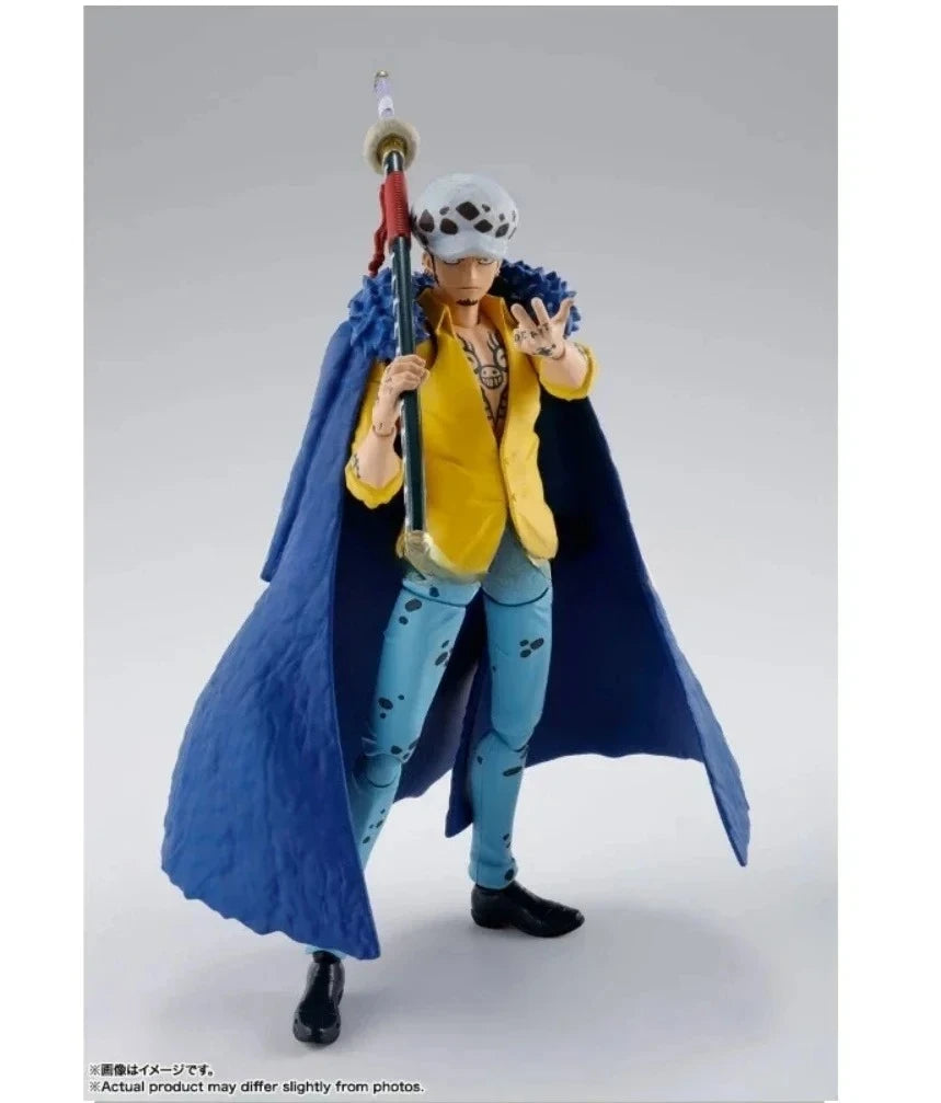 100% Original Bandai S.H.Figuarts SHF One Piece Trafalgar Law Luffy Yamato Anime Action Figures Toys Model Collector SH Figuar