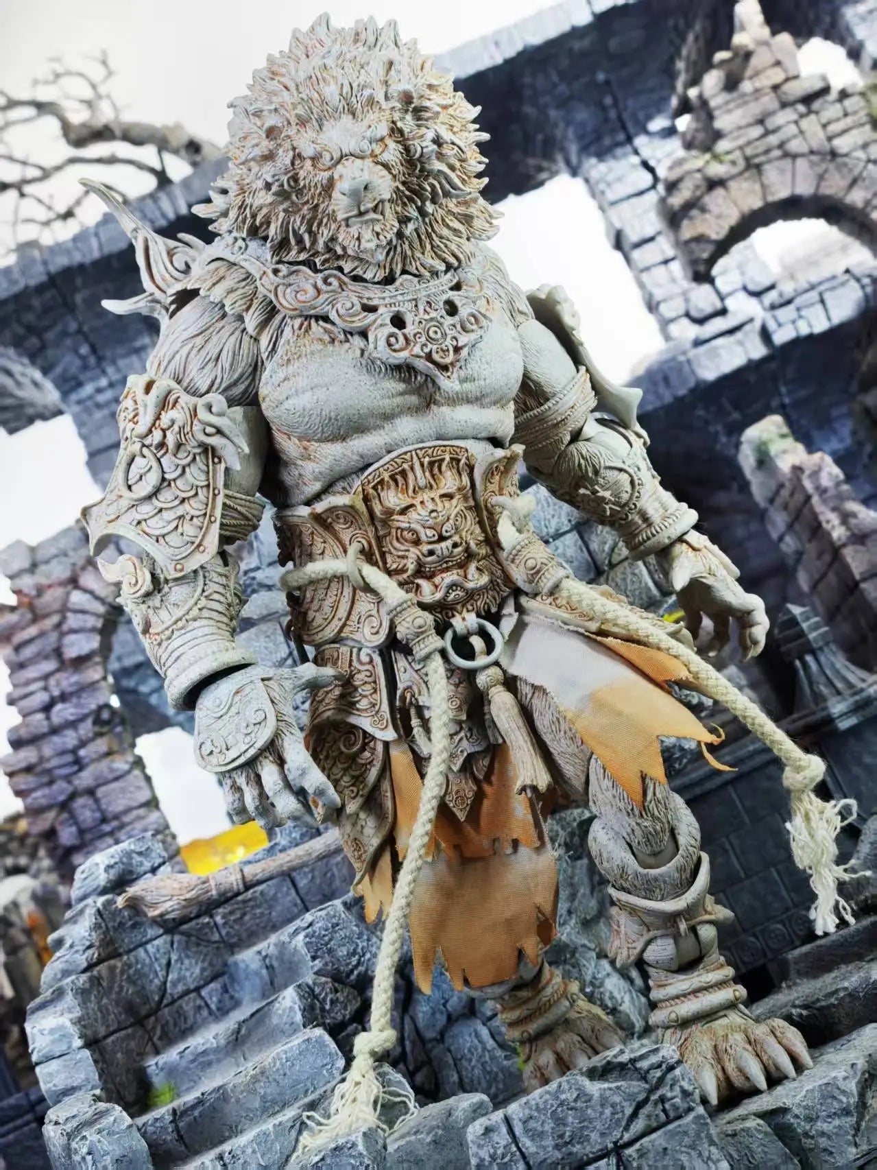 1/12 10inches Fury Toys Action Figure The Record of The Mountain and Sea Demon God Azure Lion Collectible Model Decoration