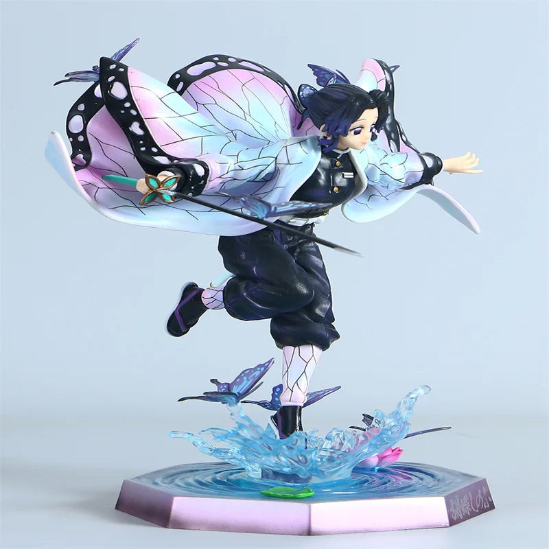 2 types Demon Slayer Figures Kochou Shinobu GK Anime Figures PVC Model Kimetsu No Yaiba Figurine Ornament Kid Christmas Gift