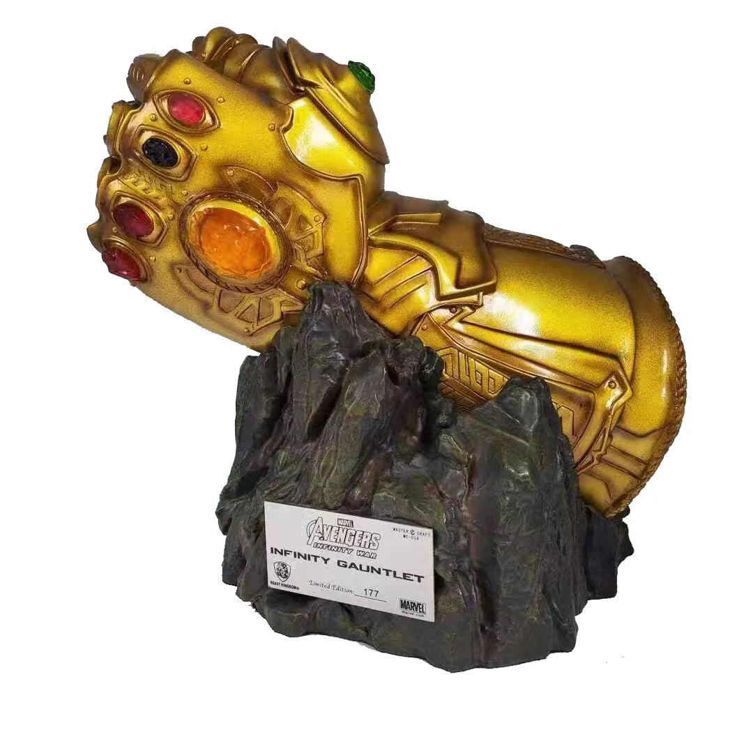 The Avengers Figure Thanos Infinity Gauntlet Anime Collection Resin Model Desktop Ornament Decorations Holiday Gift Children Toy