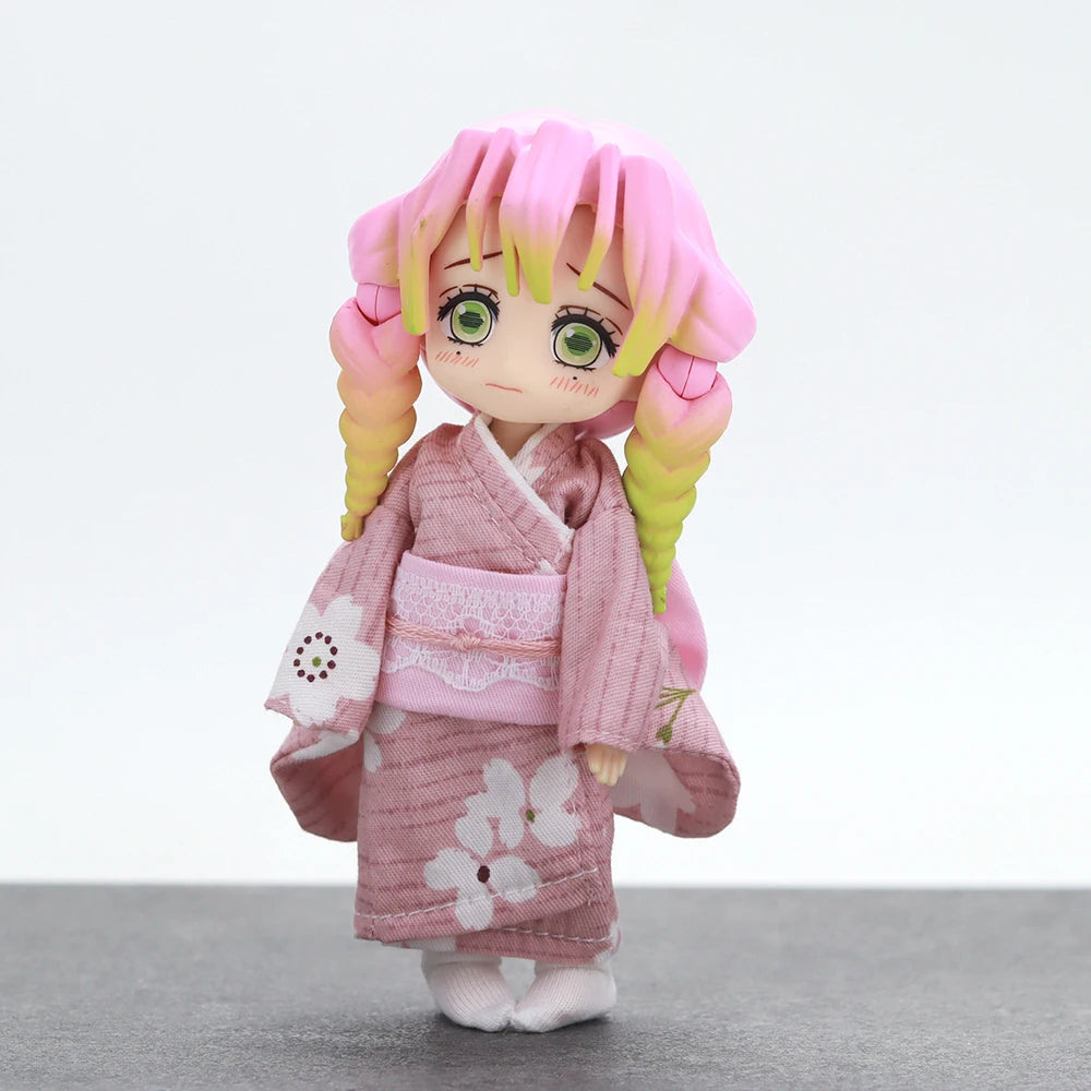 Demon Slayer Kimono Ver Complete Action Figures Bjd Anime Character Mitsuri Kanroji Giyu Tomioka Collectible Model Birthday Gift