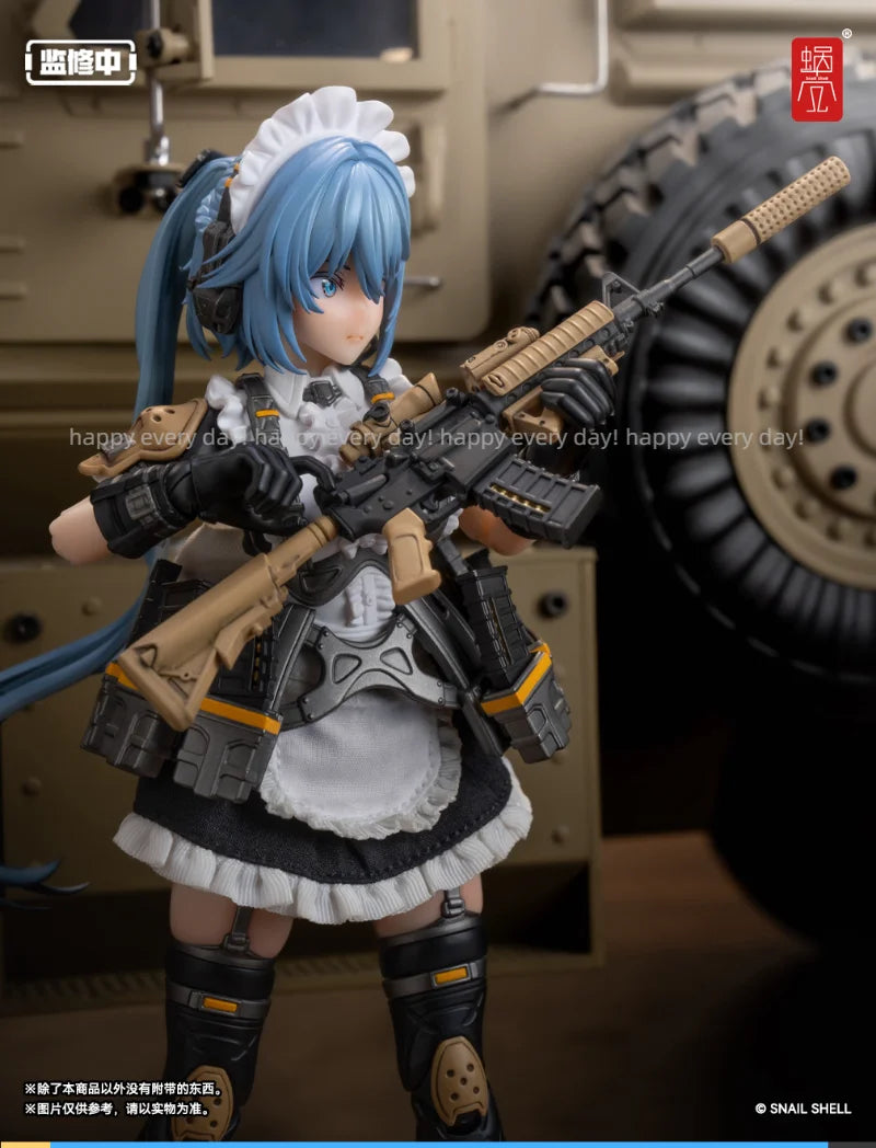 [18hours Shipping] Snail Shell RA-02 1/12 Moving Eyes Tactical Maid Tokiwa Kazune Moving Doll Figure Gift