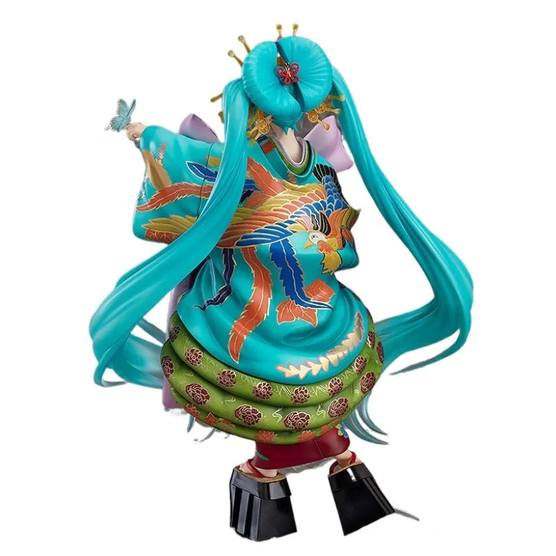In Stock Genuine Good Smile Company Vocaloid Hatsune Miku 1/7 Chokabuki Kuruwa Kotoba Awase Kagami Ver Anime Cartoon Model Toys