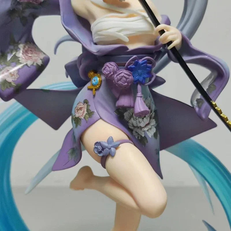 25cm Genshin Impact Anime Game Peripherals Kamisato Ayaka Princess Egret PVC Model Anime Game Figure Simulation Gift for Holiday