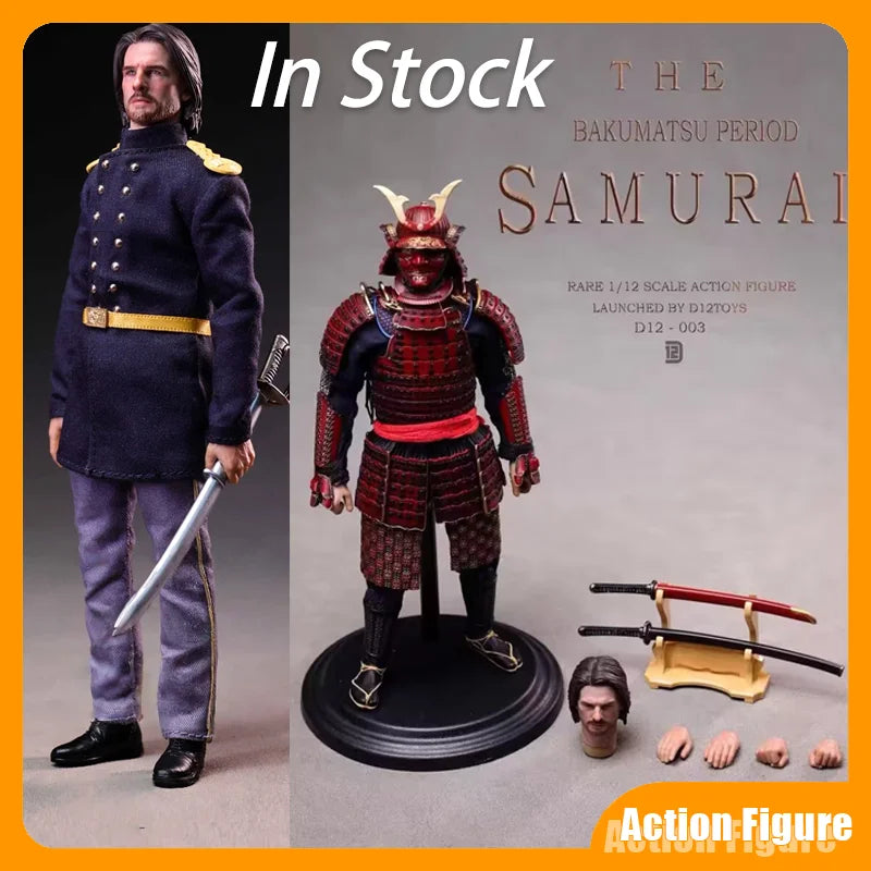In Stock D12toys 1/12 Alloy Bakumatsu Tadayoshi Samurai D12003/04 Action Figure Original Model Ornament Collection Gifts Playset