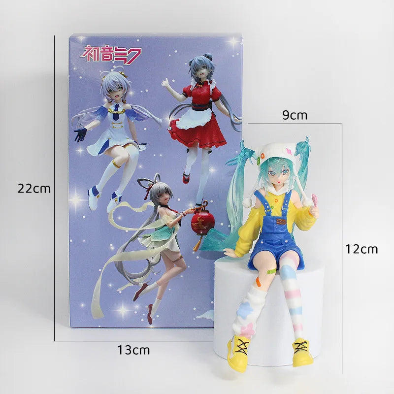 2 Pcs Anime Figure Set 14-20cm Four Leaf Grass Fairy with Sweet Affection Tokyo Kimono Design Action Toys PVC Collection Models
