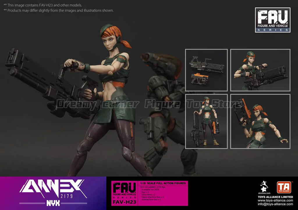 【In Stock】Original Acid Rain War FAV-H23 NUX 1:18 SCALE FULL ACTION FIGURES