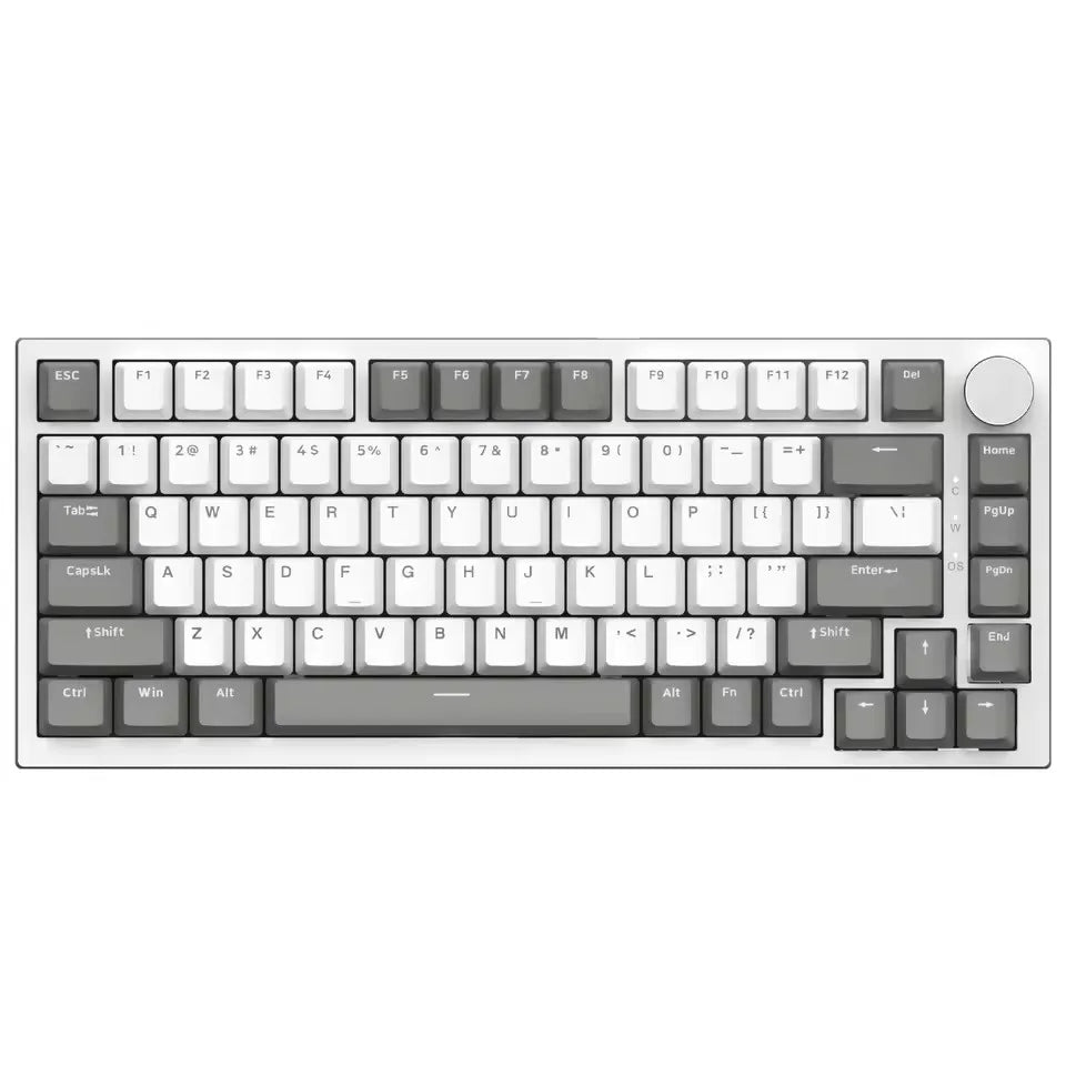 Ajazz AK820 Pro Gaming-Tastatur mit Magnetschalter, Dichtungsmontage, Bluetooth 5.1/2.4G Wireless/Typ-C, kabelgebunden, TFT-Bildschirm für Mac/Win
