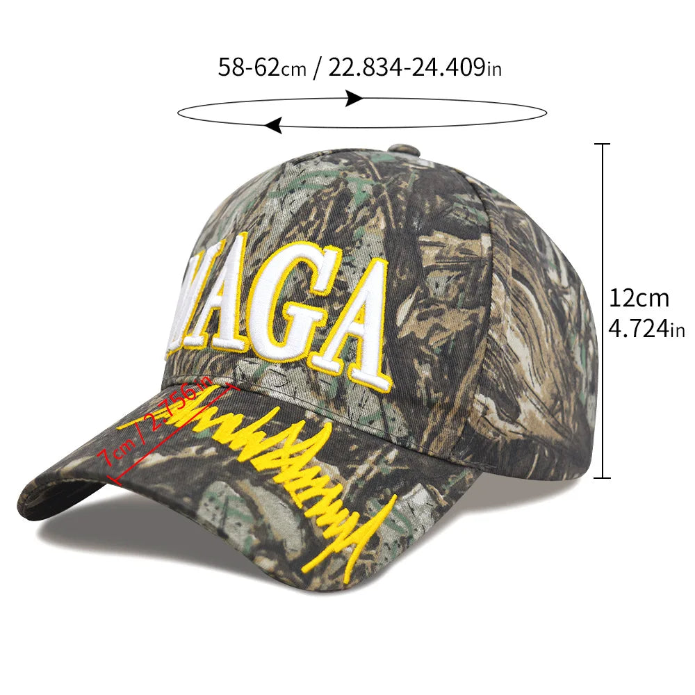 2025 US Presidential Election Baseball Hat Red MAGA Peaked Cap High-quality Summer Outdoor Cap Party Assembly Election Hat