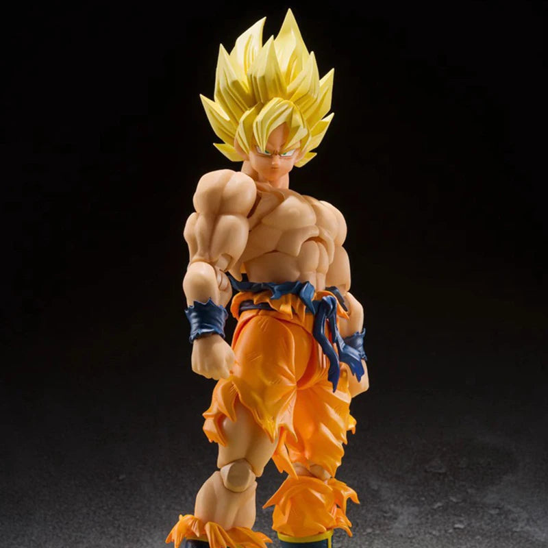 Shf Dragon Ball Z Son Goku Легендарна екшън фигурка PVC подвижна колекция Аниме 17см Супер Саян Какарото фигурка Модел играчки