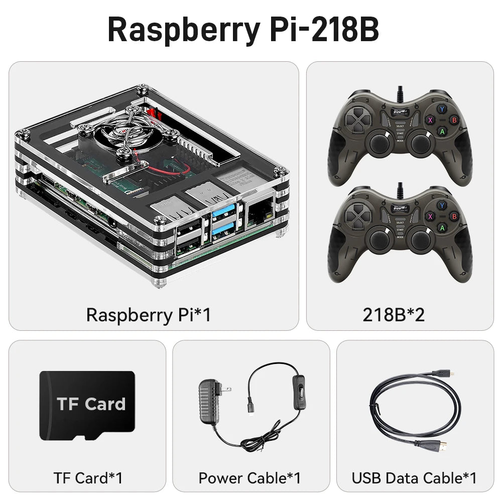 Batocera 39 OS Raspberry Pi 4 Computer Model B Retro Game Console with 90000+ Games for PS1/N64/PSP/Sega Saturn/MAME/NEOGEO/NDS