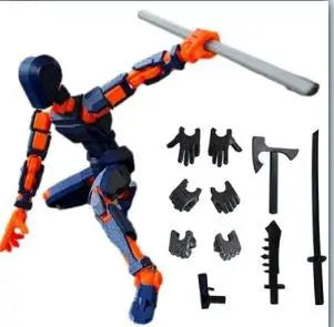 2025 Multi-jointed Action Figure 3d Printed Animation Modeling Assembly Movable 13 Body Movable Robot Toys Gifts For Children