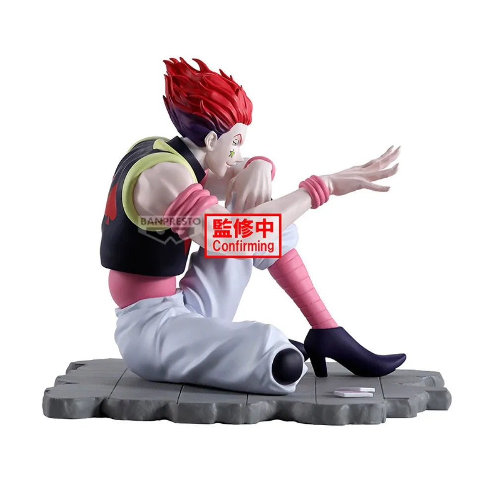In Stock Bandai Original Genuine Banpresto Anime HUNTER×HUNTER Memorable Saga Special Hisoka 9cm Model Toy Figures Birthday Gift