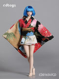 Cdtoys Cd016 1/12 Scale Female Soldiers Kimonos with Belt Suit Clothes Model for 6 Inch TBLeague Body Action Toy Figures