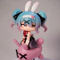 Hatsune Miku Rabbit Hole Gk Figure Q Version Chibi Anime Peripheral Ornament Desktop Car Decor Trendy Toy Adult Gift