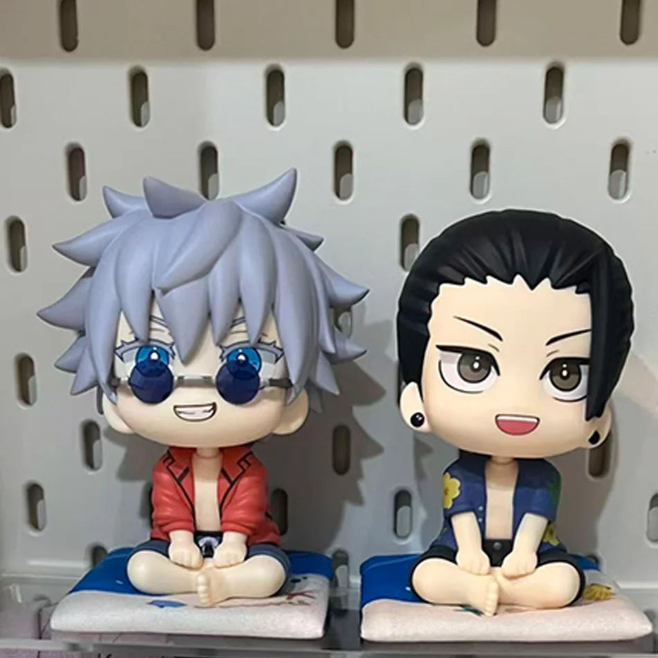 Anime Cute Fushiguro Toji Jujutsu Kaisen Figure Gojo Satoru Action Figure Q Version Doll Geto Suguru Statue 10cm PVC Model Toys