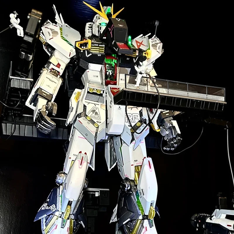 【IN STOCK】Daban 1/60 PG RX-93 V Metal Structure Action Figures Equipped With Floating Cannon Assembly Model Collect Kid Toys