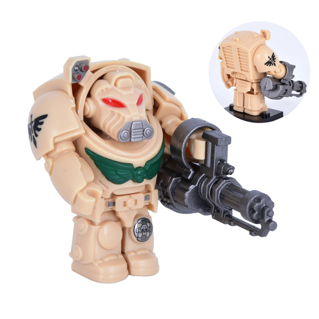 NEUE Mittelalterliche Kriegsritterfigur, aufwendige Details, schwere Bewaffnung, Engel, Ultramarines, Templer, Kriegssoldaten