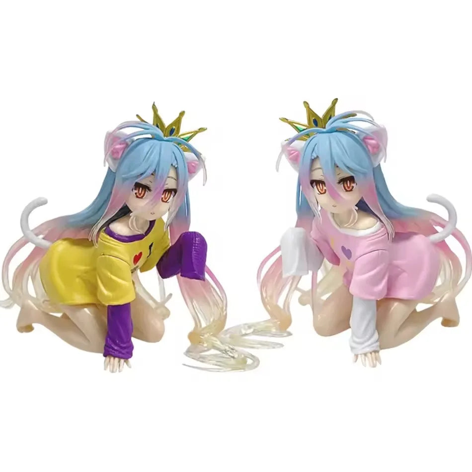 Hot Anime Figure NO GAME NO LIFE Action Figures Shiro Animation Figures Ornaments Collection Models Toys Gifts